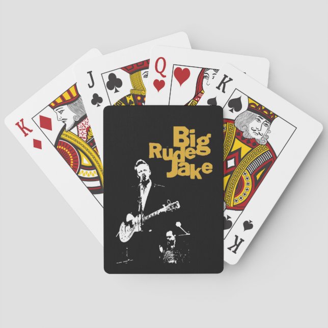 Big Rude Jake Spielkarten - E-Gitarre (Rückseite)