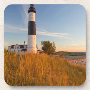 Big Sable Point Leuchtturm am Lake Michigan 3 Getränkeuntersetzer