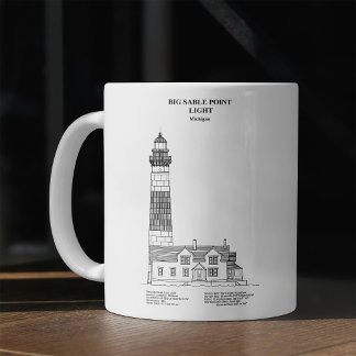 Big Sable Point Leuchtturm - Michigan - BD Kaffeetasse