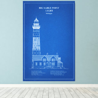 Big Sable Point Lighthouse - Michigan - AD Leinwanddruck