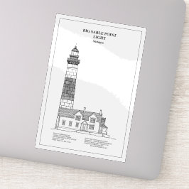 Big Sable Point Lighthouse - Michigan - BD Aufkleber