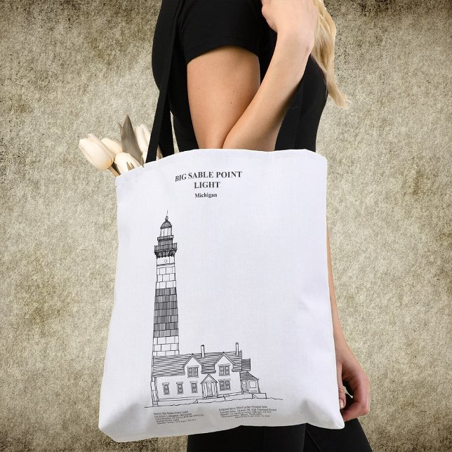 Big Sable Point Lighthouse - Michigan - BD Tasche (Big Sable Point Lighthouse - Michigan - BD. Tote Bag)