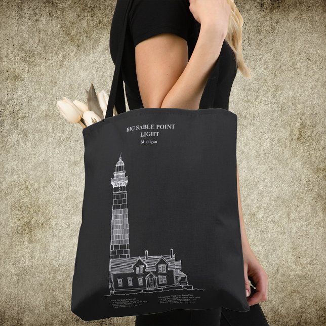 Big Sable Point Lighthouse - Michigan - PD Tasche (Big Sable Point Lighthouse - Michigan – PD. Tote Bag)
