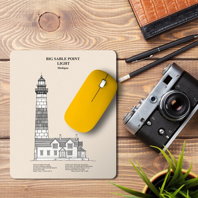 Big Sable Point Lighthouse - Michigan - SBD Mousepad (Von Creator hochgeladen)