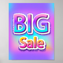 Big Sale Skriptende Ende der Saison Holograph Pink Poster