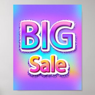 Big Sale Skriptende Ende der Saison Holograph Pink Poster
