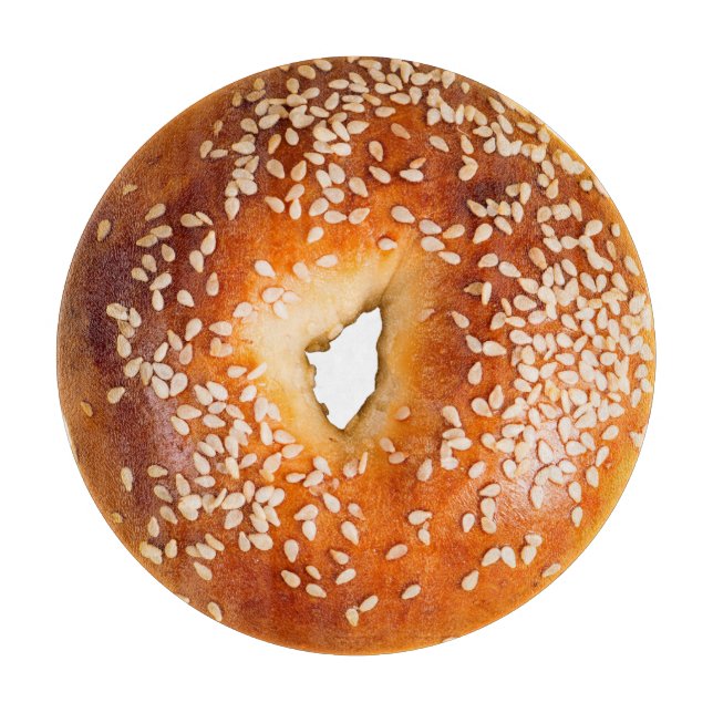 Big Sesame Bagel Cutting Board Schneidebrett (Vorderseite)