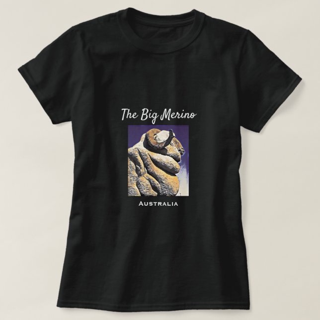 Big Sheep Big Merino Reisesymbol T-Shirt (Design vorne)