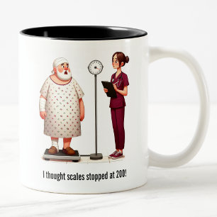Big Shock für einen großen Patienten Zweifarbige Tasse