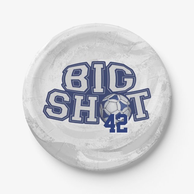 Big Shot Soccerball Pappteller (Vorderseite)
