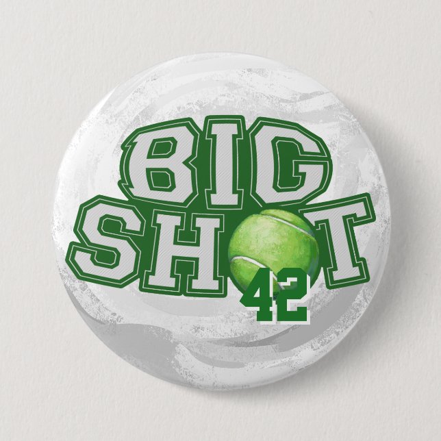 Big Shot Tennis Ball Button (Vorderseite)