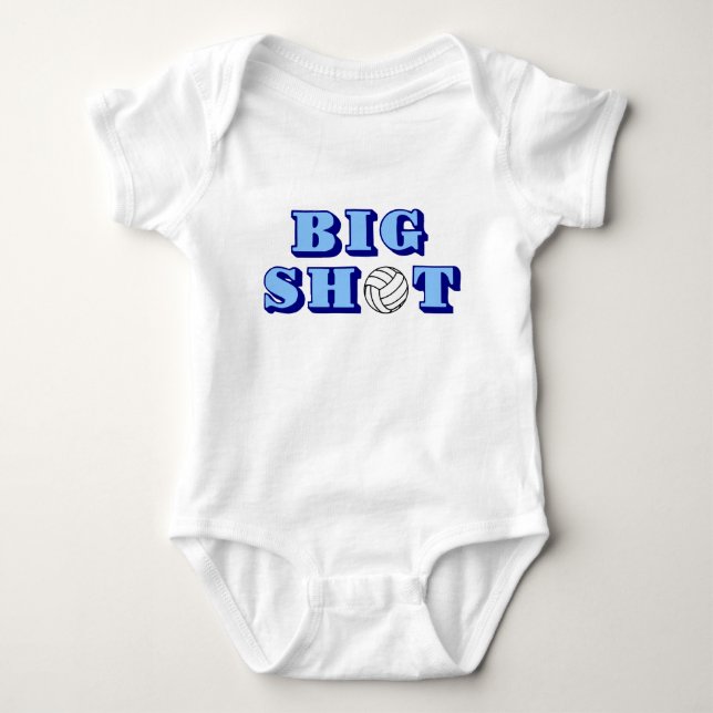 Big Shot Volleyball Baby Shirt Bodysuit (Vorderseite)