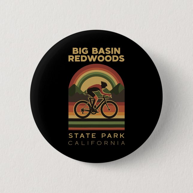 Big Sin Redwoods State Park Mountainbiken Fahrrad  Button (Vorderseite)