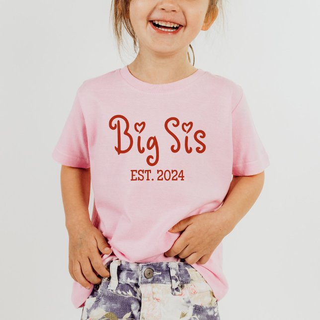 Big Sis Est 2024 Shirt | Niedlich Big Sister (Von Creator hochgeladen)
