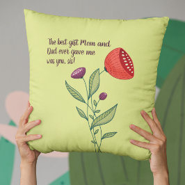 Big Sis Little Sister Sweet Quote Wilde Blume Kissen