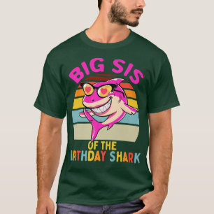 Big Sis of the Shark Birthday Schwester Matching F T-Shirt