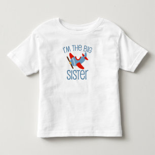 Big Sister Airplane Kleinkind T-shirt