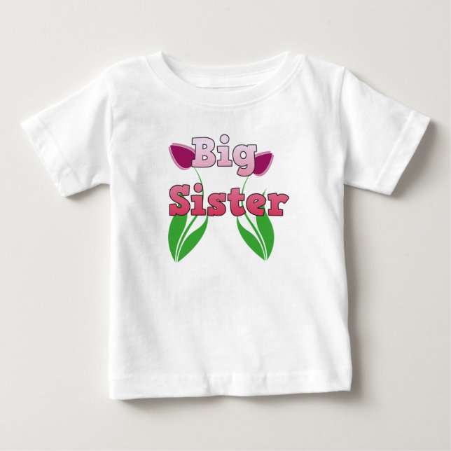 Big Sister Announctions Dress Baby T-shirt (Vorderseite)