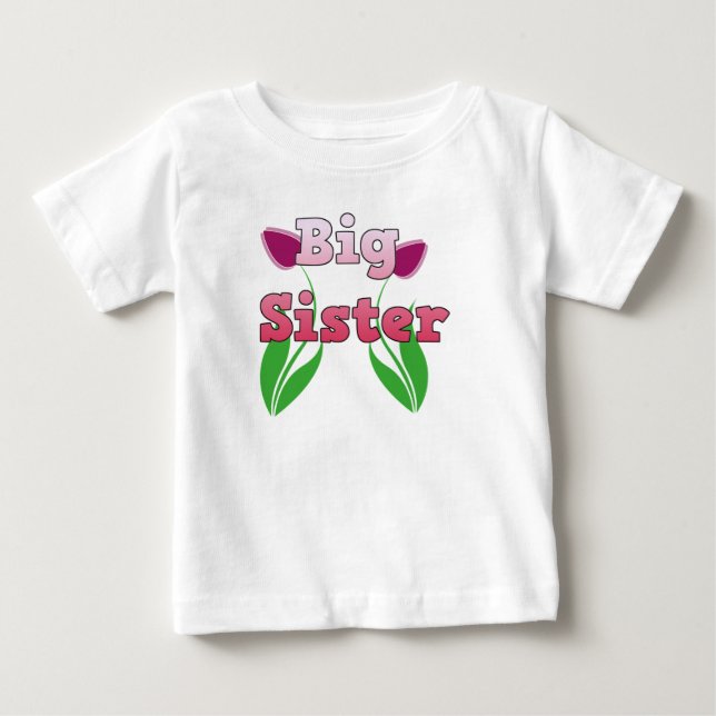Big Sister Announctions Dress Baby T-shirt (Vorderseite)