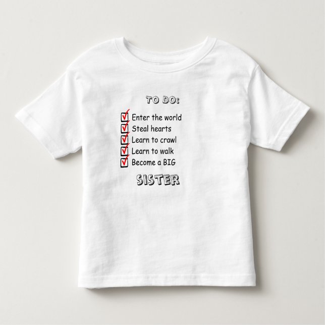 Big Sister Announctions Shirt (Vorderseite)