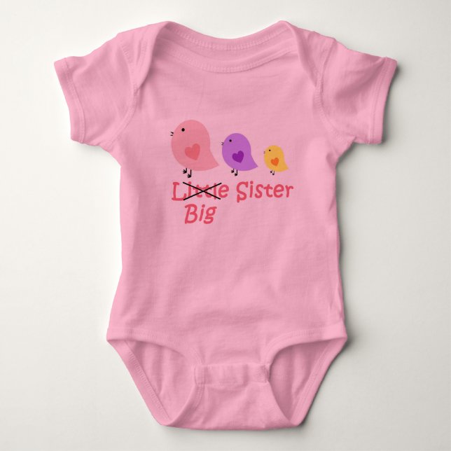 Big Sister Baby Strampler (Vorderseite)