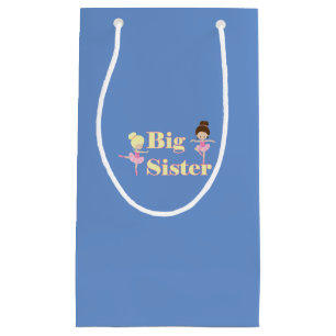 Big Sister Ballerina Sibling Blue  Kleine Geschenktüte