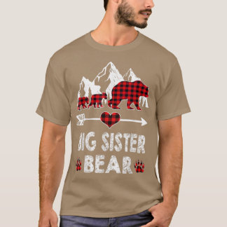 Big Sister Bar Shirt, Red Buffalo Kariert Big Sist T-Shirt