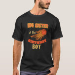 Big Sister Birthday Boy Basketball Thema Matchi T-Shirt<br><div class="desc">Big Sister Birthday Boy Basketball Thema Matching Family</div>