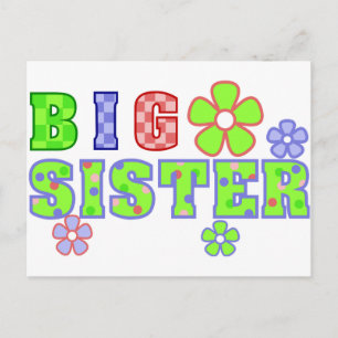 Big Sister Blume Postkarte