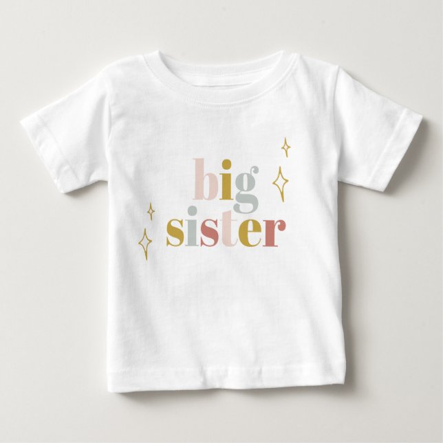 Big Sister Boho Rainbow Shirt (Vorderseite)