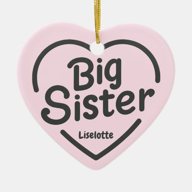 Big Sister Celebration Ornament (Vorne)