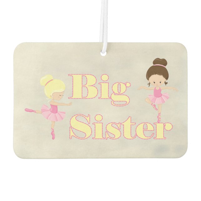 Big Sister Dancing Ballerina Sibling Autolufterfrischer (Rückseite)