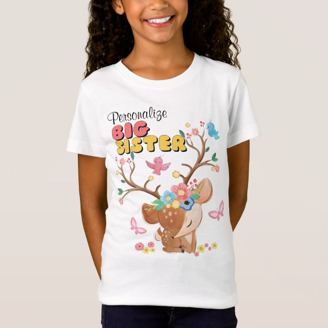 Big Sister Deer T-Shirt (Vorderseite)