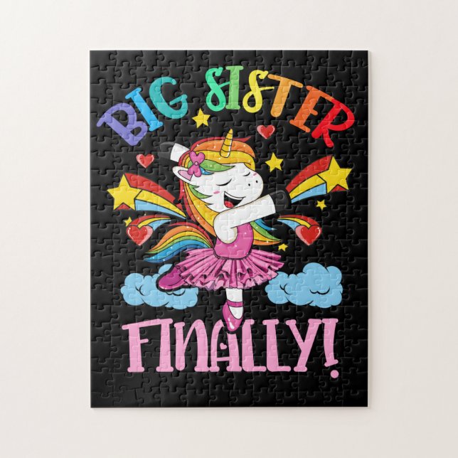 Big Sister Endlich Einhorn für Girl Dancing (Vertikal)
