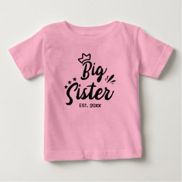 Big Sister EST 2021, Schwangerschaft offenbart Baby T-shirt