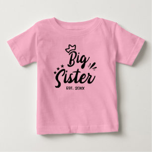 Big Sister EST 2021, Schwangerschaft offenbart Baby T-shirt