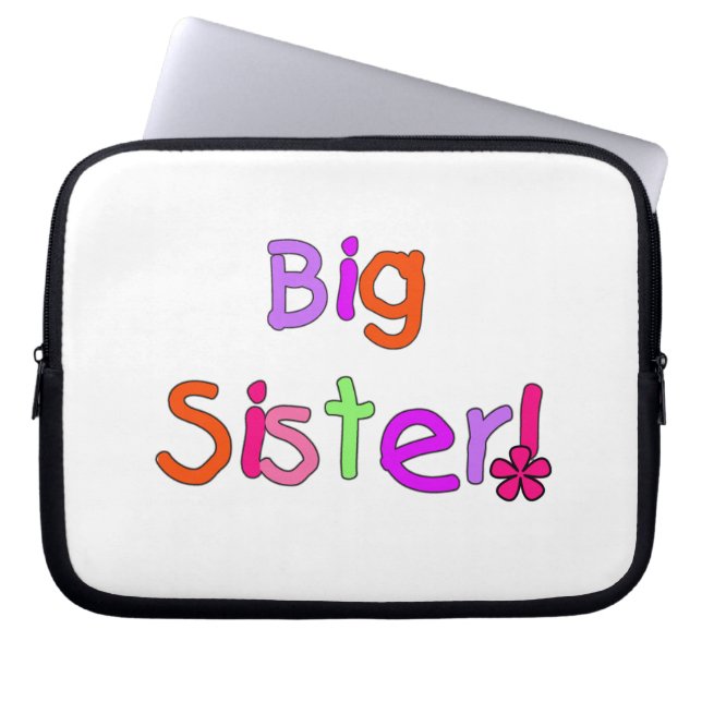 Big Sister Geschenke Laptopschutzhülle (Vorderseite)