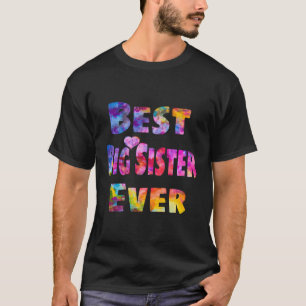 Big Sister Gift Idee Beste Große Schwester je farb T-Shirt