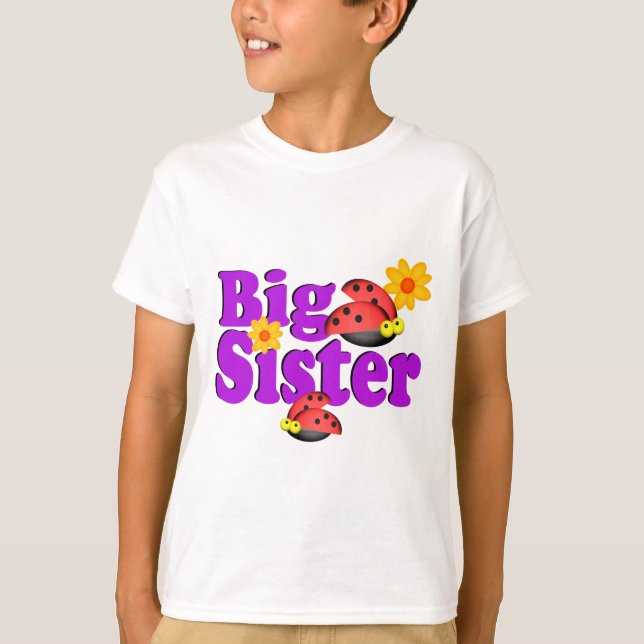 Big Sister Ladybug T-Shirt (Vorderseite)