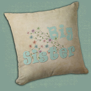 Big Sister Little Blume Kissen