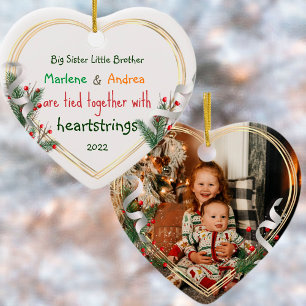 Big Sister Little Brother Photo Gold Frame Personn