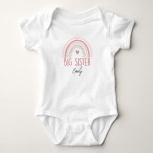 Big Sister Little Sister T-Shirt und Weste - Match Baby Strampler