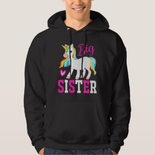 Big Sister Magical Unicorn mit Rainbow Mane & Schw Hoodie