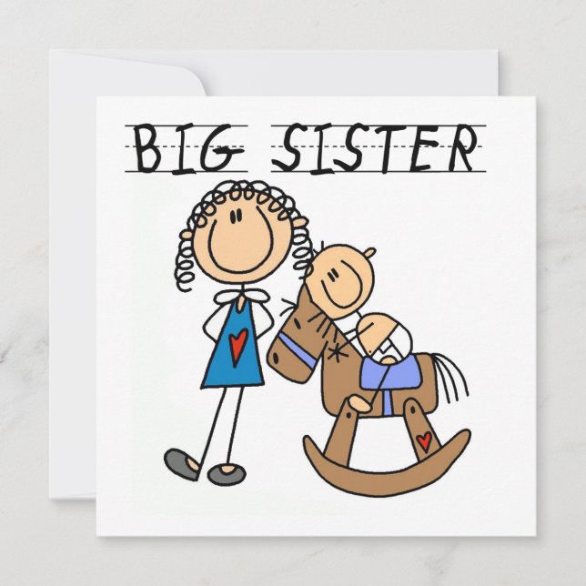 Big Sister mit Baby Brother Geschenken (Vorderseite)