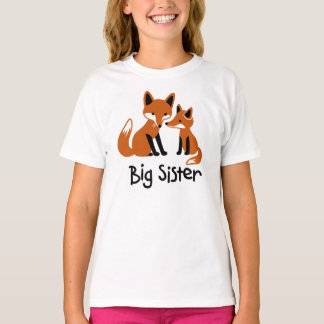 Big Sister - Mod Fox-T - Shirt für Familienankündi