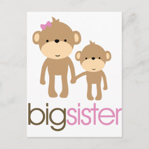 Big Sister Monkey Pregnancy Ankündigung T - Shirt