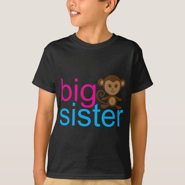 Big Sister Monkey T-Shirt (Vorderseite)