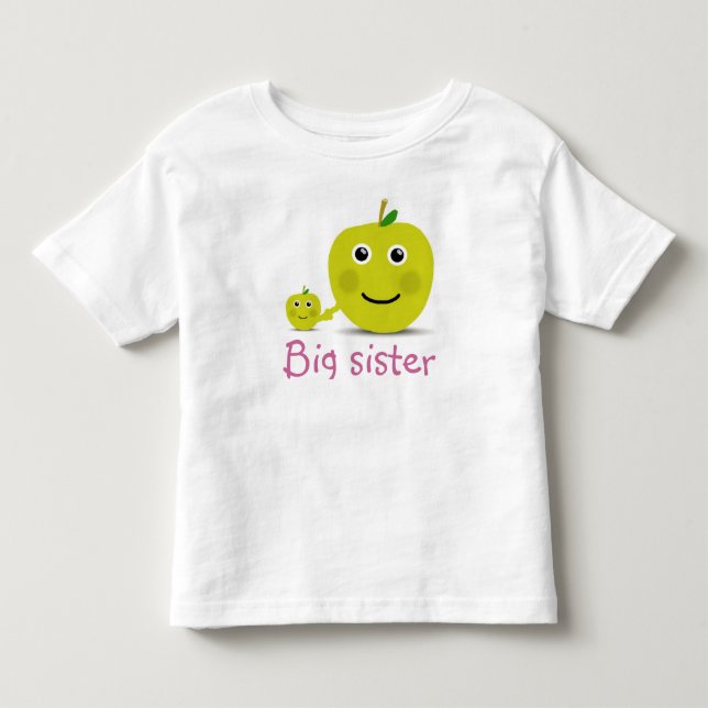 Big Sister Niedlich Frucht vermeintlich Kleinkind T-shirt (Vorderseite)