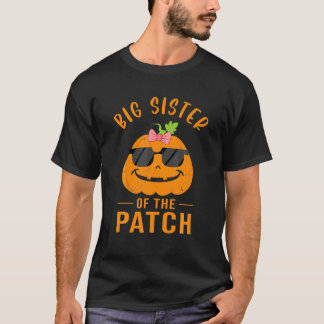 Big Sister of the Patch - Pumpkin Family Halloween T-Shirt