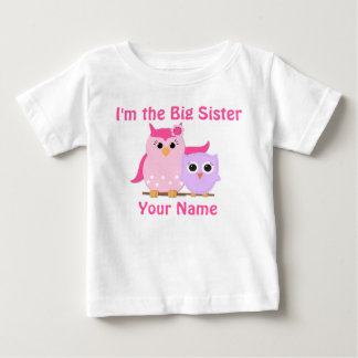 Big Sister Owl Personalisiert T Shirt